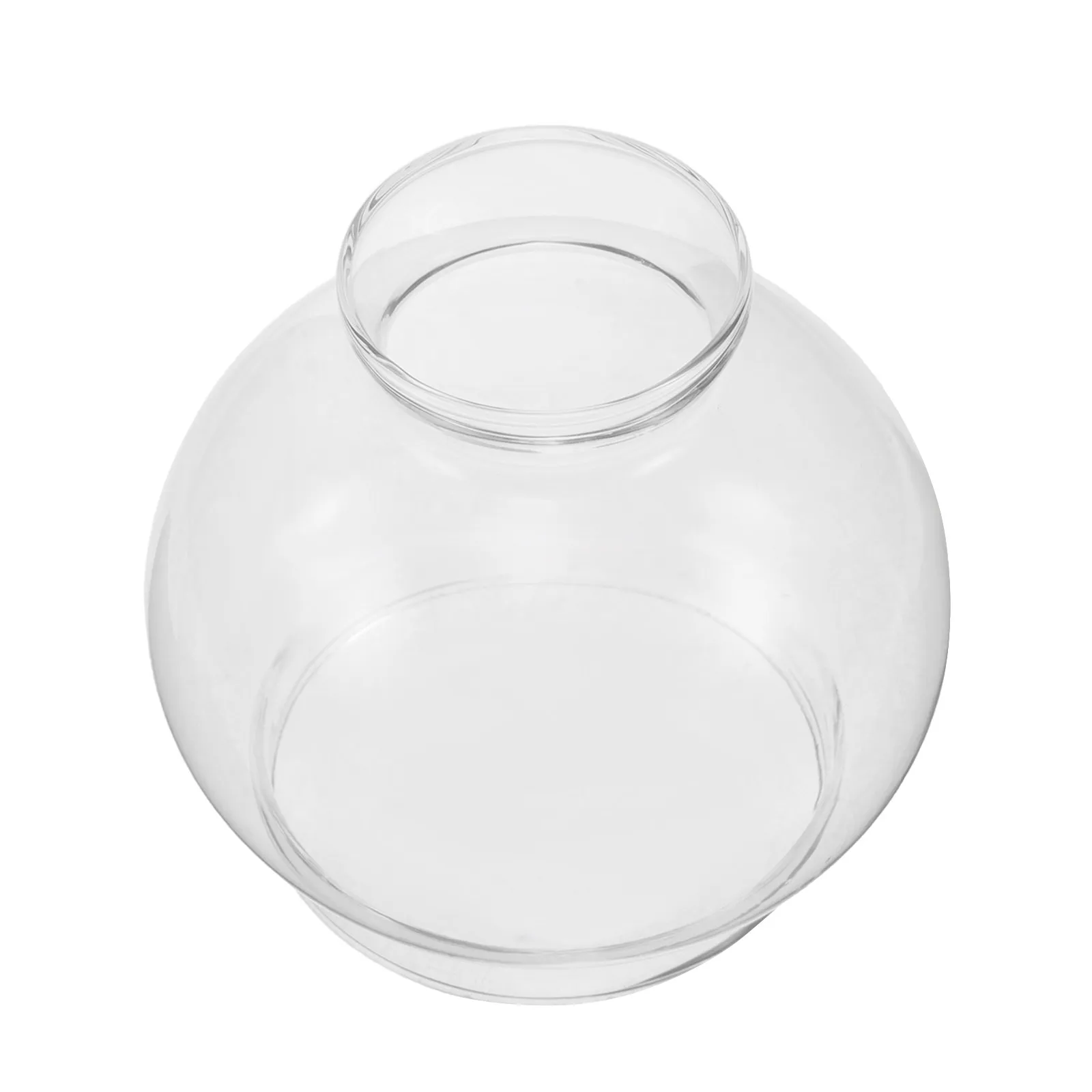 Glass Hurricane Lamp Shade Replacement Globe Chimney for Oil Lantern Spherical 1.8 2.8 Dual End Holes Vintage Oil Lamp Globe