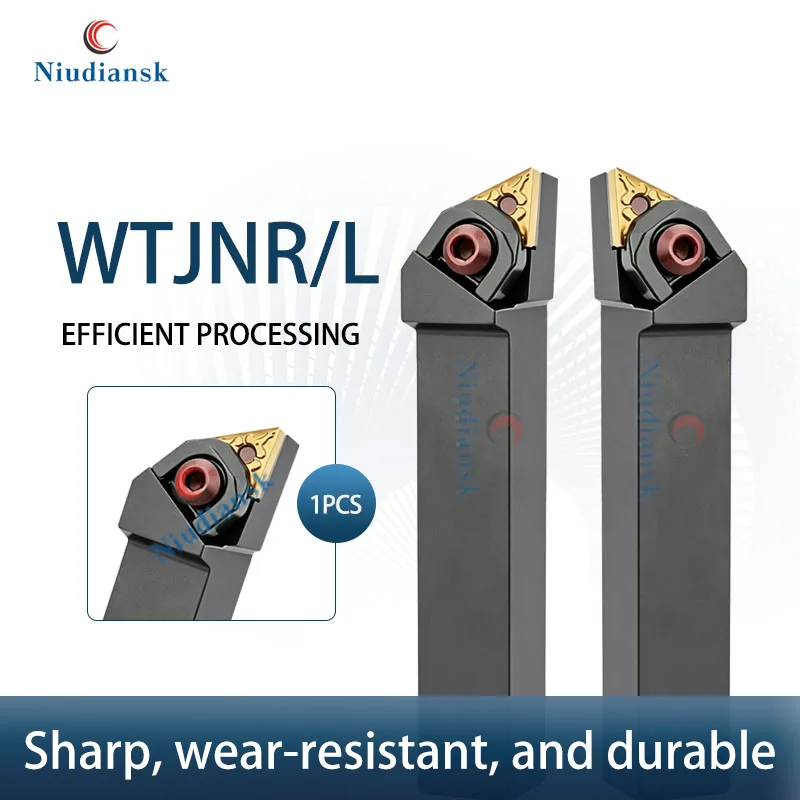 

WTJNR/L1616H16 WTJNR/L2020R16 WTJNR/L2525M16 93 Degrees Outer Circular Turning Tool Triangle Numerical Control Lathe Tool Holder