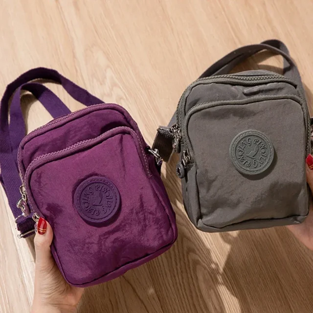 Moda na co dzień torebki zewnętrzne damskie nylonowe płócienne torby Crossbody duża moneta zmiana pieniędzy przechowywanie telefonu komórkowego torby na ramię