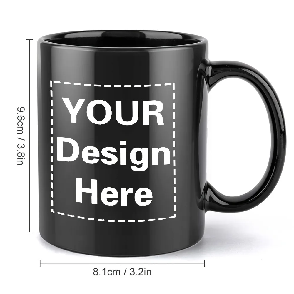 Personalized Ceramic Coffee Mug Customizable with Your Own Images And Text Perfect for Hot Drinks