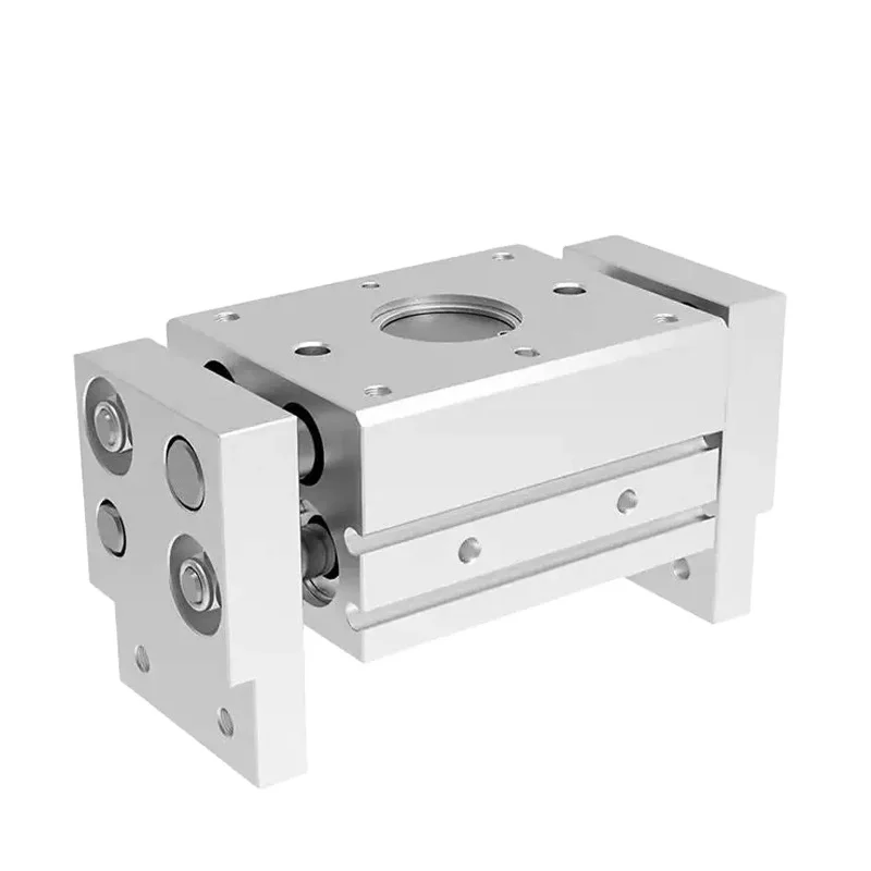 Pneumatic MHL2 Wide Parallel Micro Manipulator Robot Gripper Cast Finger Cylinder with Air Pump Clamping Pneumat Fittings