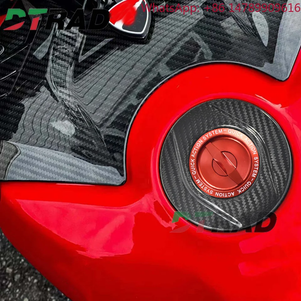New DTRAD 3-Wheel Motorcycle Carbon Keyless Fuel Tank Cap CAN-AM Spyder F3/F3S/F3 L/F3 Ltd 2015-2025 Quick Lock PlugMotorcycle P