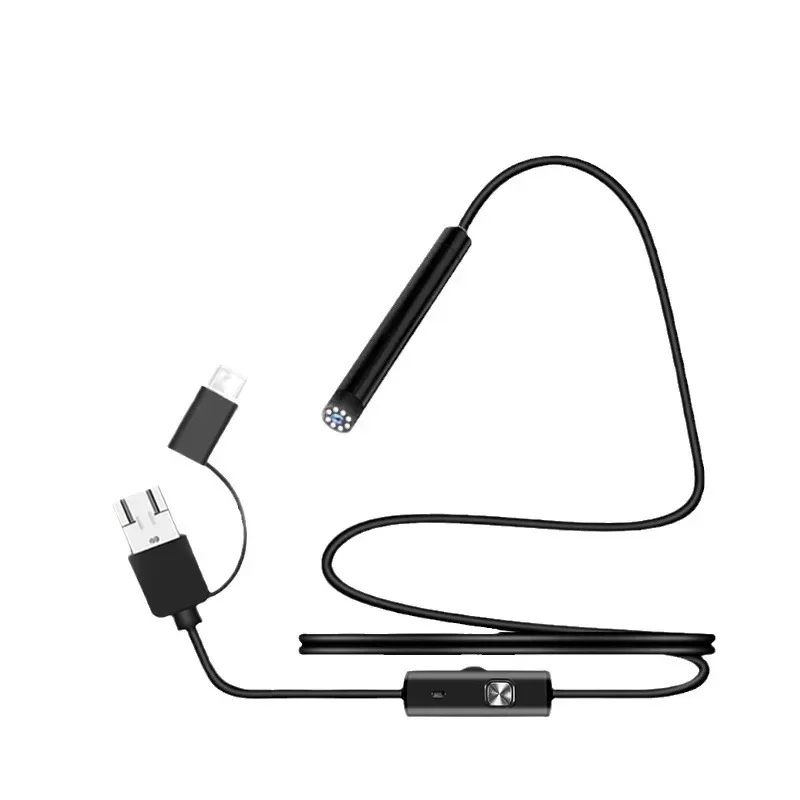 5.5mm Endoscope Camera for iPhone/Android | HD Industrial Automotive Pipe Inspection Tool with LED Light