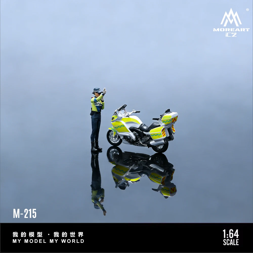 *Pre-Order*MoreArt 1:64 Police Motorcycle Female mounted Police figure Set A, Resin Model For Gift&Display&Collection