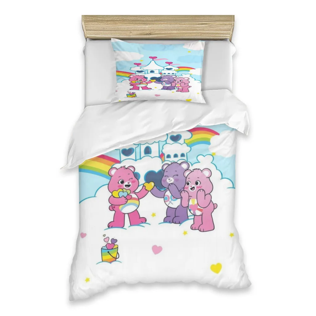 

Care Bears Single Bed Sheets Set Complete Case Single Linen Quilt Cover