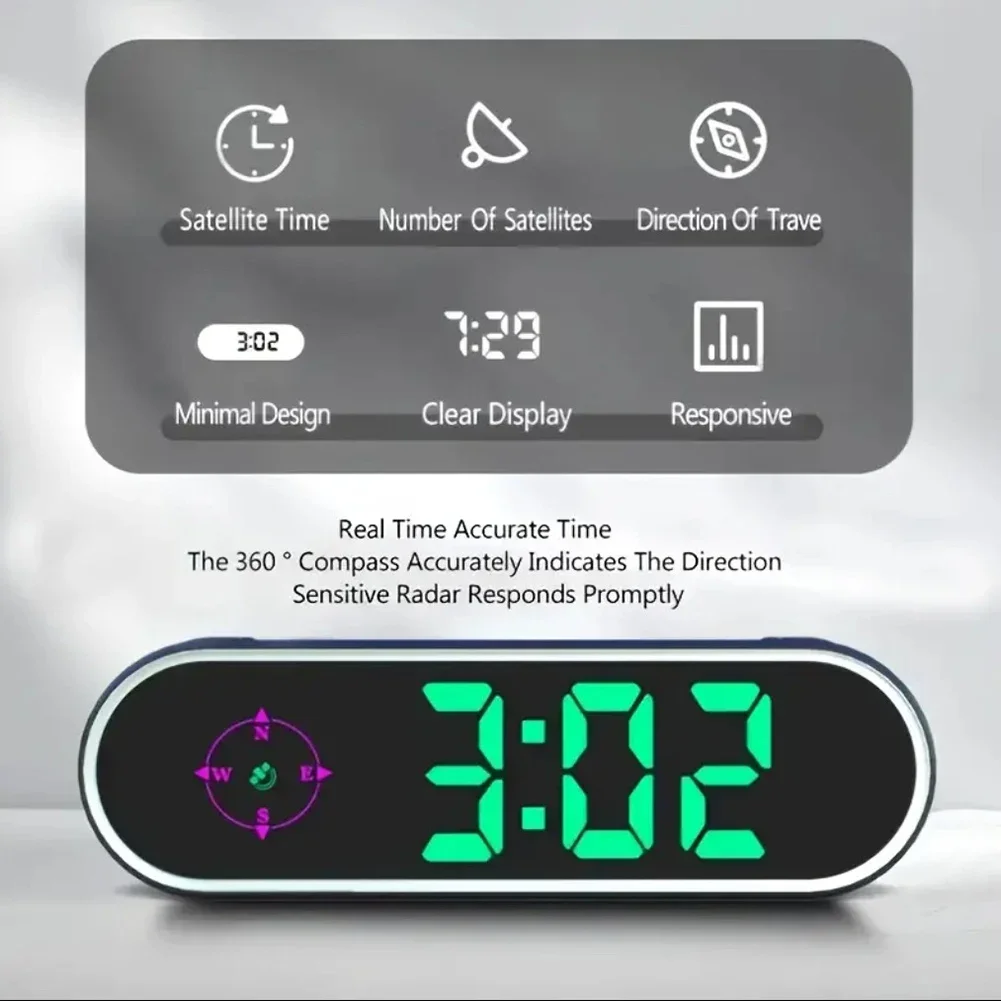 Driving Experience Digital Speed Display Customizable Color Speedometer Display Indicator Day And Night Visibility