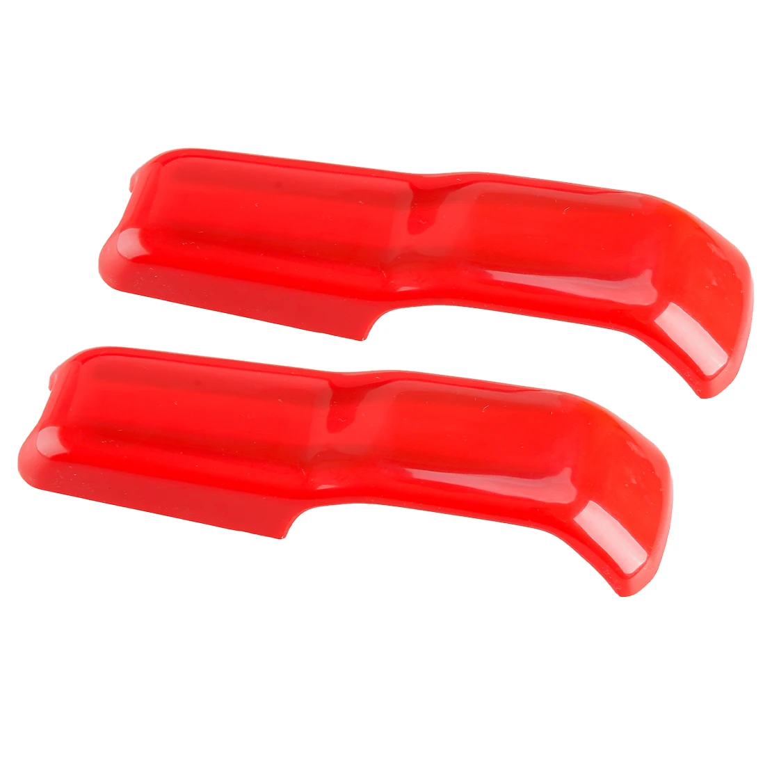 1 Pair Front Left & Right Engine Hood Hinge Decor Covers Trims Fit for Jeep Wrangler JL Gladiator JT 2020-2022 2023 Red Plastic