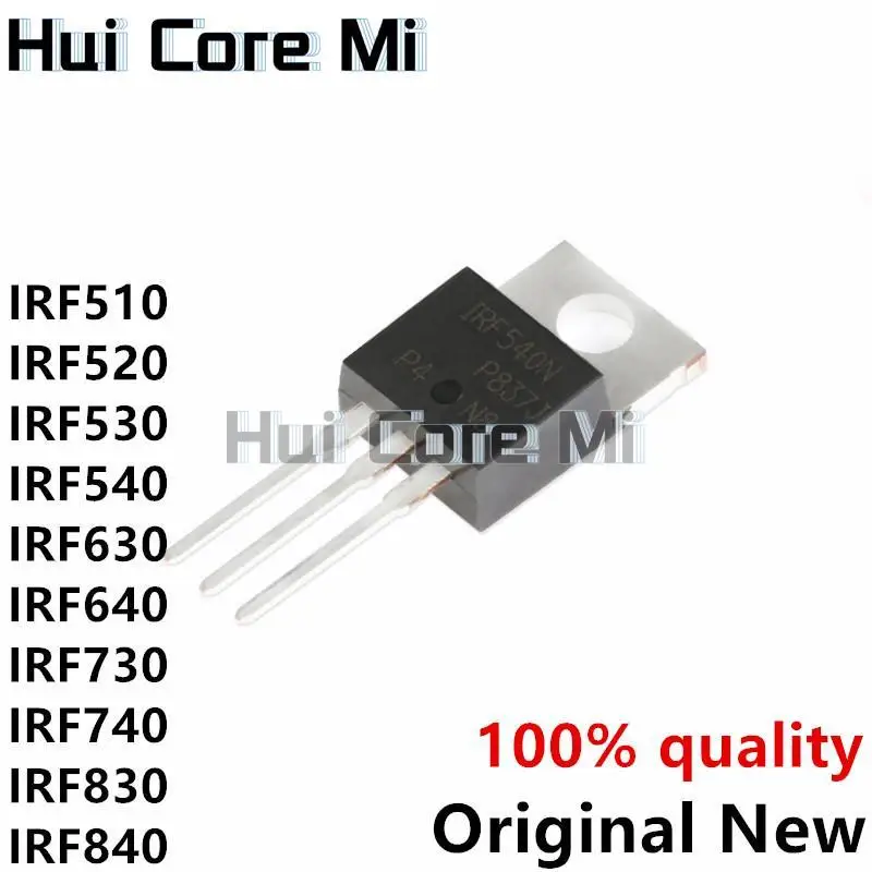 10PCS IRF510 IRF520 IRF530 IRF540 IRF640 IRF740 IRF830 IRF840 IRF630 TO-220 IRF510N IRF540N IRF520N IRF530N IRF640N IRF730