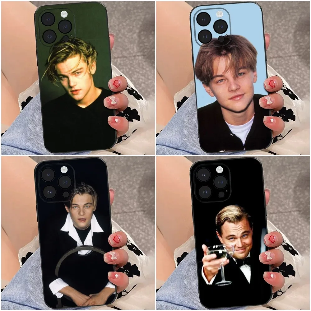 L-Leonardo D-Dicaprio Phone Case For iPhone 16,15,14,13,12,Pro,Max,11,7,8,Plus,XR,XS Max Shockproof Silicone Soft Shell