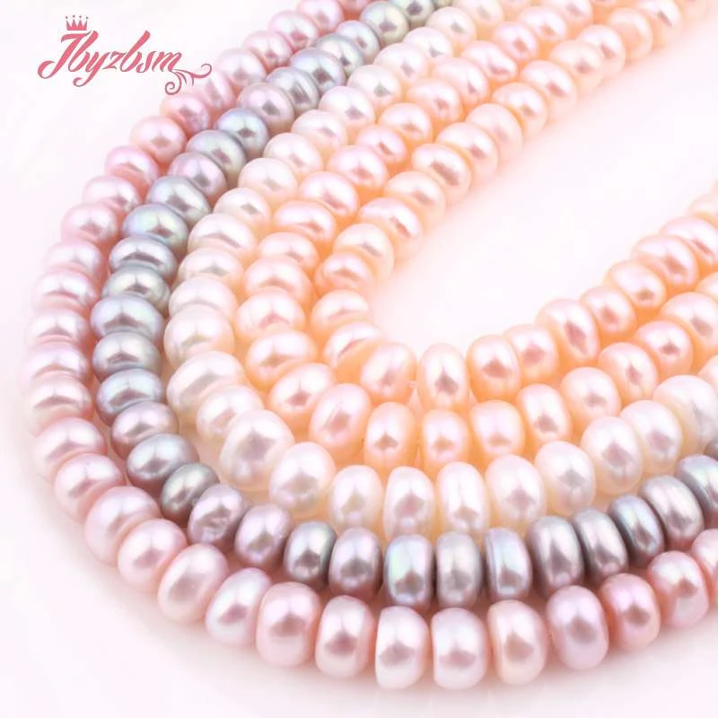 Natural AA Grade Freshwater Pearl 5x6mm Rondelle Beads Loose Stone Beads For Jewelry Making DIY Necklace Bracelet Strand 15\