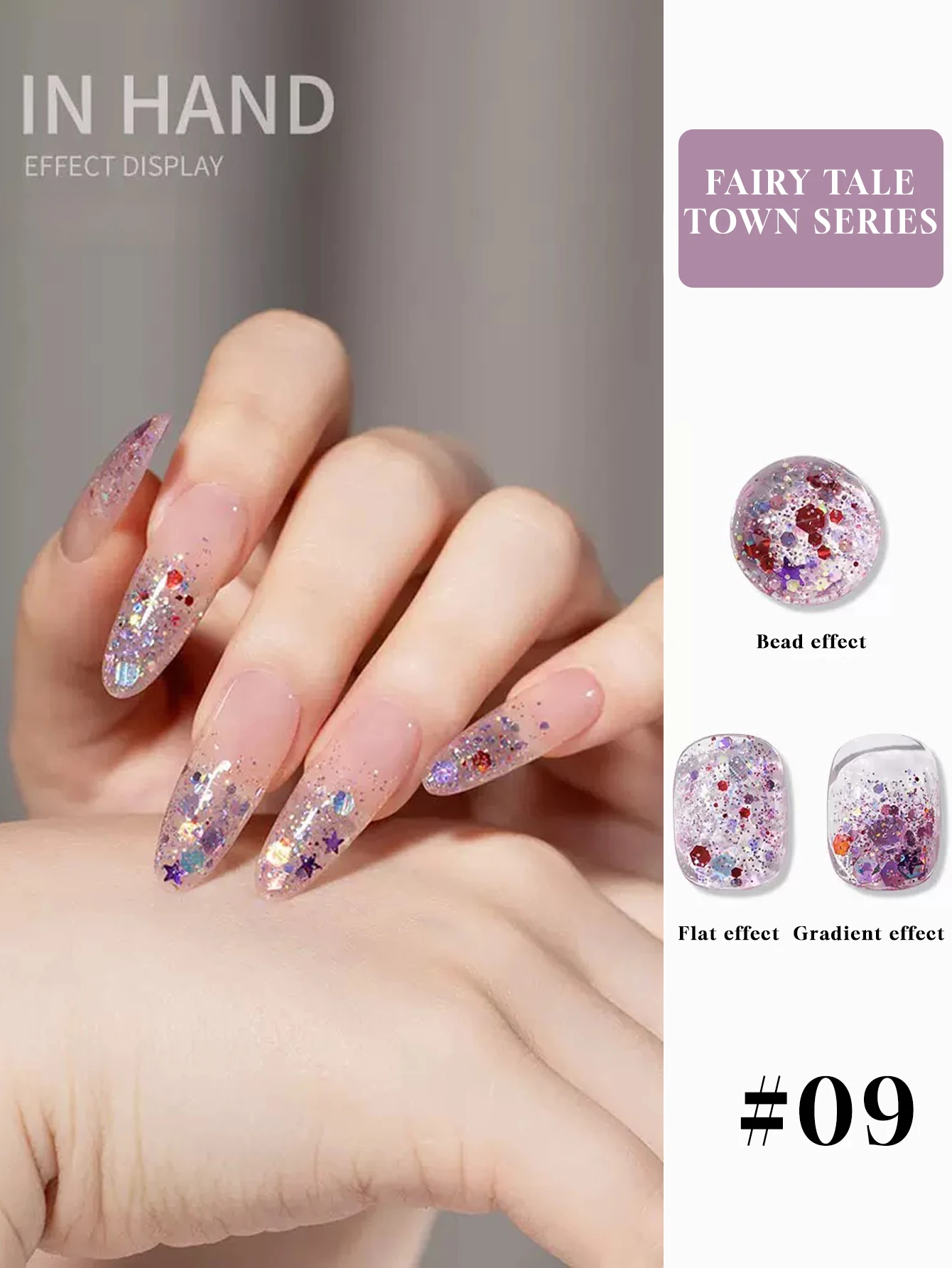 1/12 SZT. 2025 Nowy Salon Paznokci Kolorowe Brokatowe Cekiny Brokatowe Chmury Brokat Kruszone Diamenty Długotrwały Lakier Hybrydowy do Paznokci