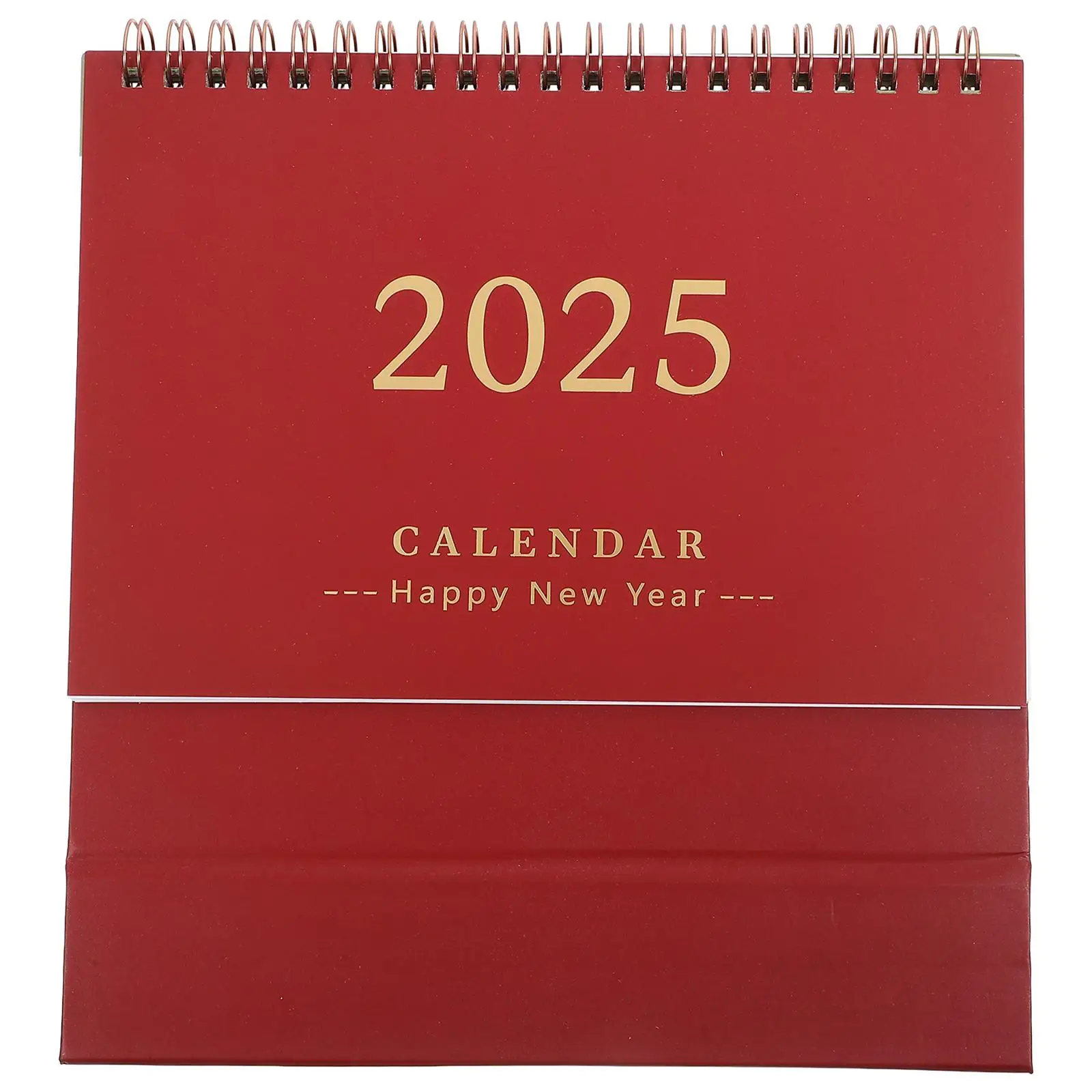 

English Version Desk Calendar Standing Planner Aesthetic Lightweight Portable Decorative Month Spiral Office Supply