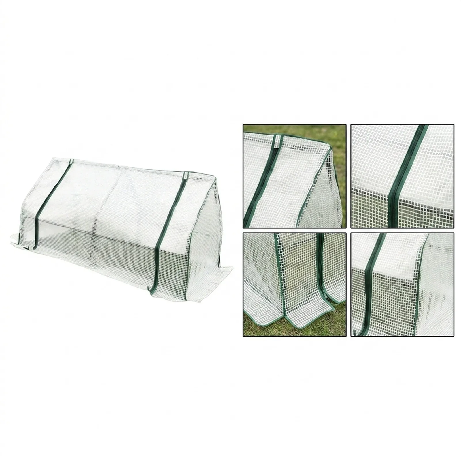 Grow Tunnel Cover for Outdoor Horticulture with Sandwiched Mesh Grid to Enhance Durability and Temperature Regulation