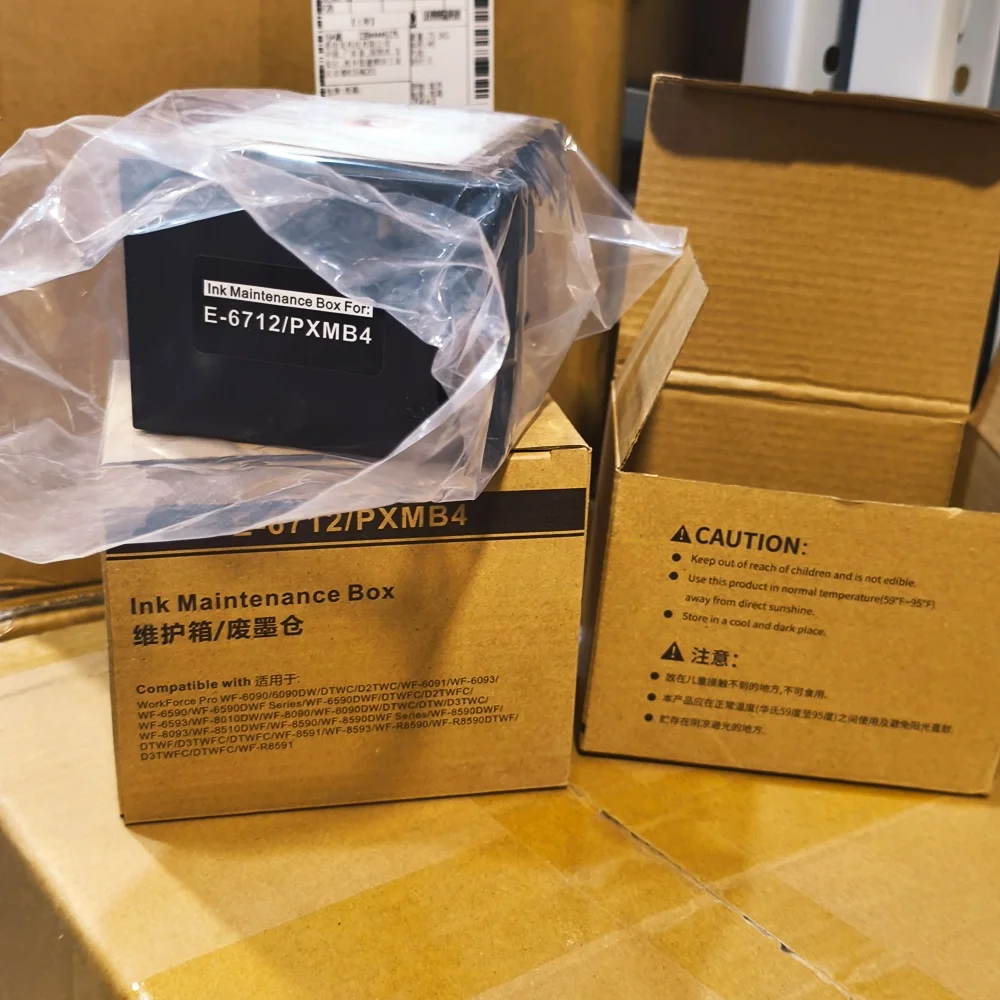 

5X T6712 T671200 Ink Maintenance Box for EPSON WF 6090 6590 8010 8090 8510 8590 WF6090 WF6590 WF8010 WF8090 WF8510 WF8590