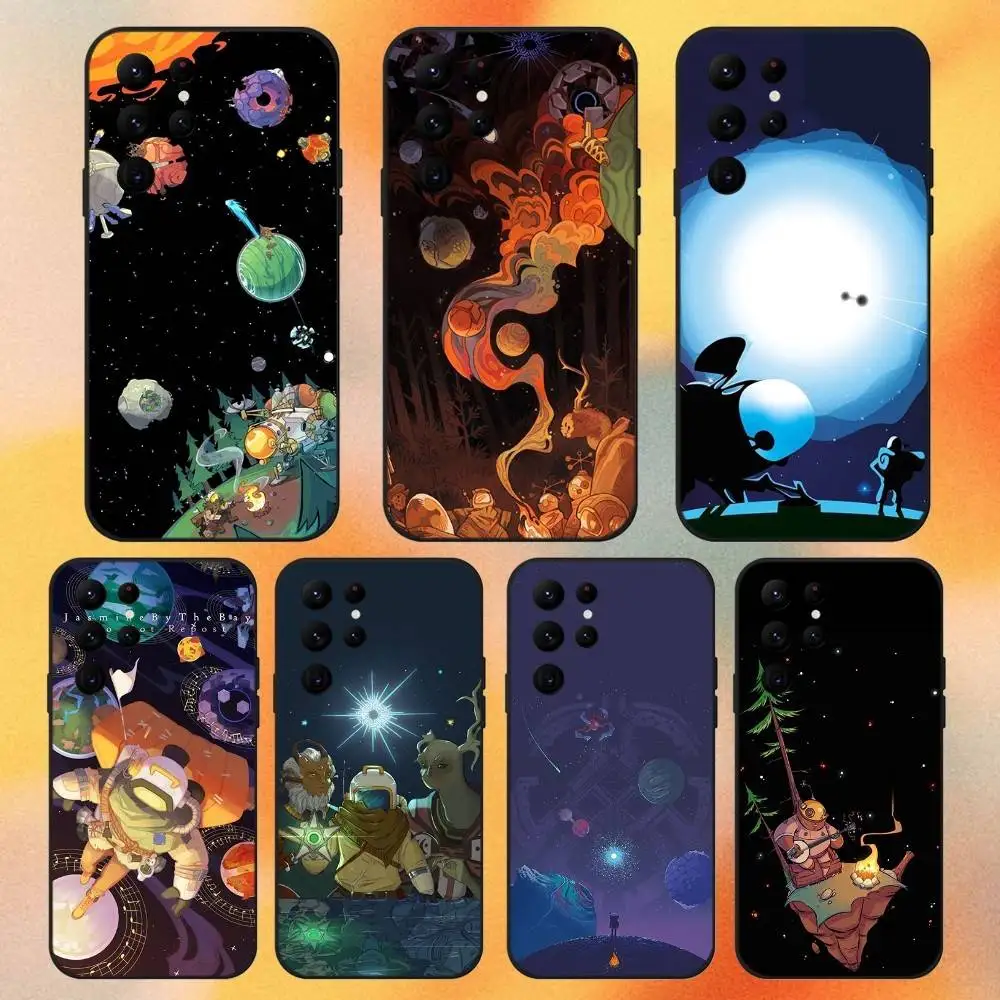 

Game Outer Wilds Space Phone Case For Samsung S 25,24,23,22,30,21,10,9,Ultra,Plus,Lite,FE,4,5G Black Soft Case