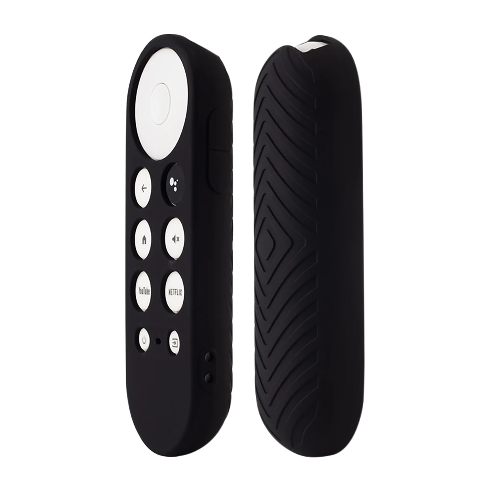 Silicone Protective Case for Google TV Remote Control Non-slip Soft Durable Shockpro Protective Cover Shell Glow in the Dark