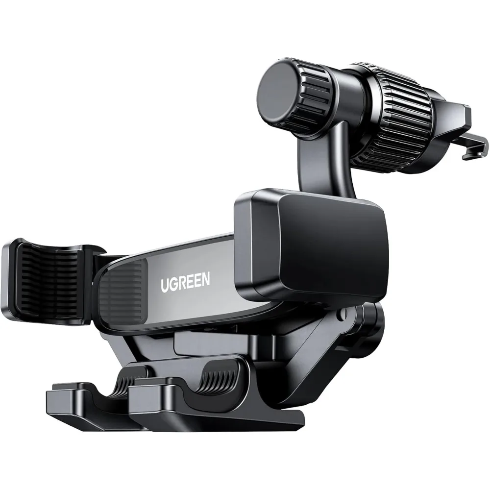 Car Vent Phone Mount Universal Clamp for iPhone Series and Smartphones Airflow Safe Black