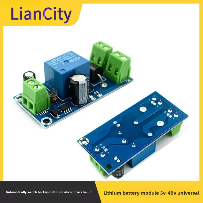 Módulo de bateria de lítio de backup de comutação automática de queda de energia 5V-48VRelé conversor de emergência universal