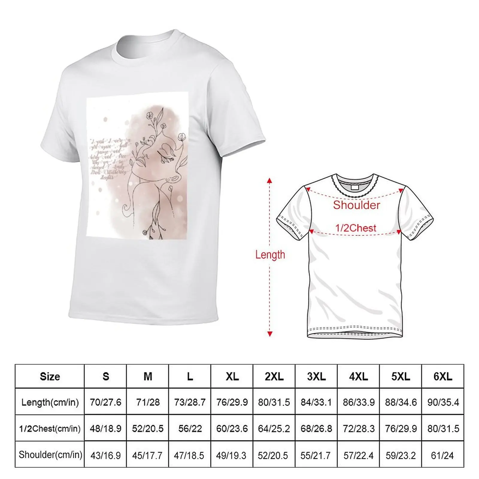 t funny T-Shirt Bronte man for printed shirt Wuthering for t Heights cotton Quote shirts man t shirts Emily