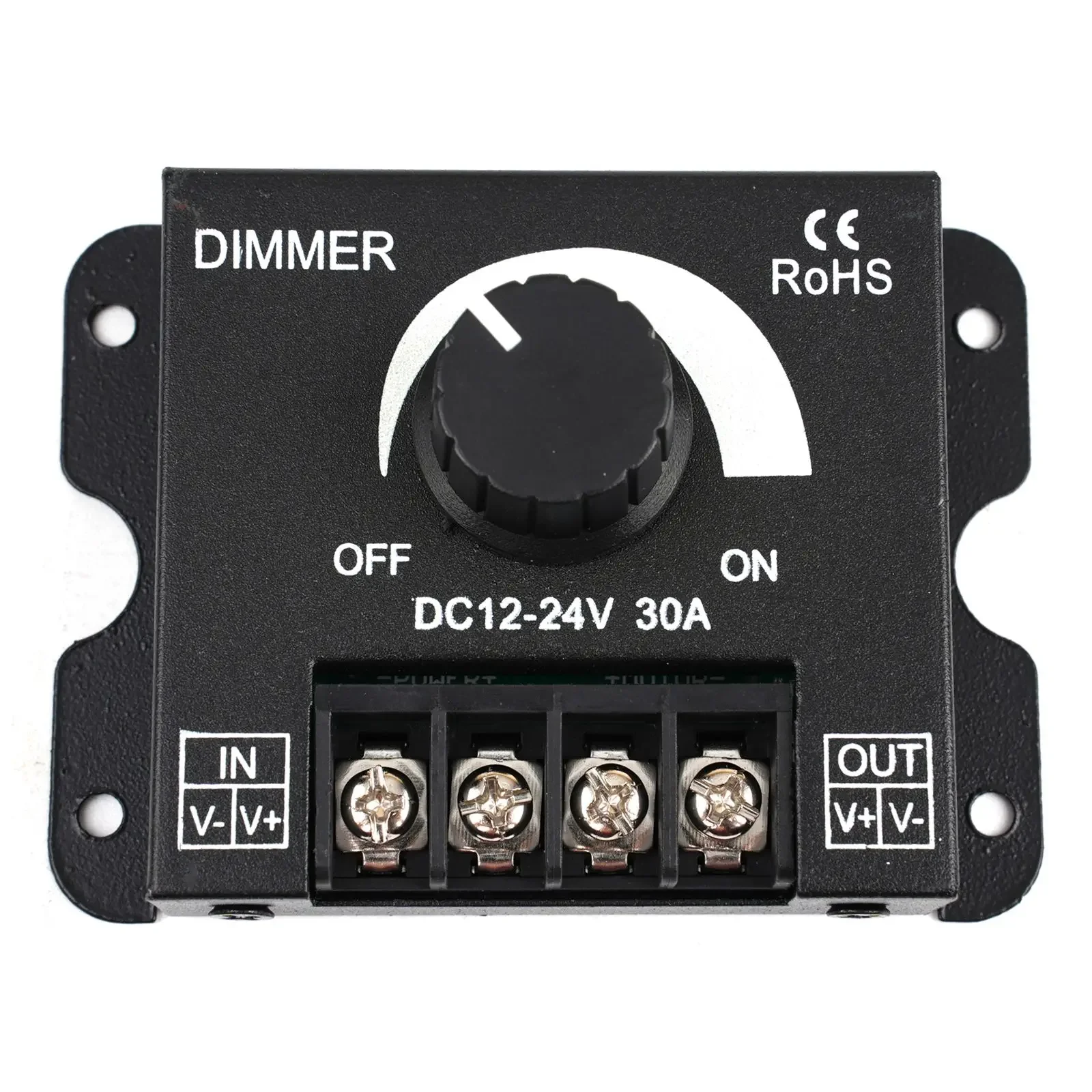 Brightness Adjuster Led Dimmer Metal Dimmer Knob Power Supply Adjustable Voltage Regulator Practical Efficiency Brand New