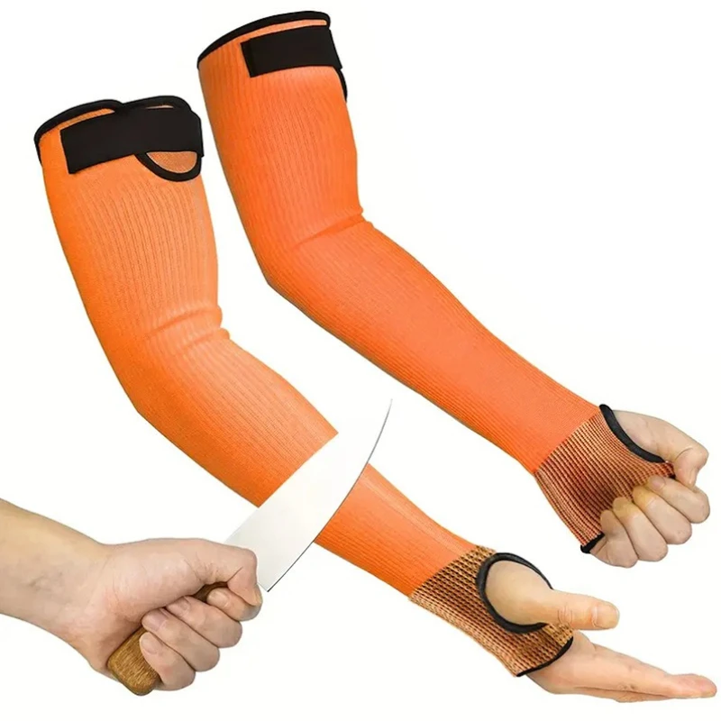 Damage Proof Cut Resistant HPPE Oversleeves Daily Outdoor Working Anti-Cutting Safety Long Gloves Household Cleaning Accessories - view 3