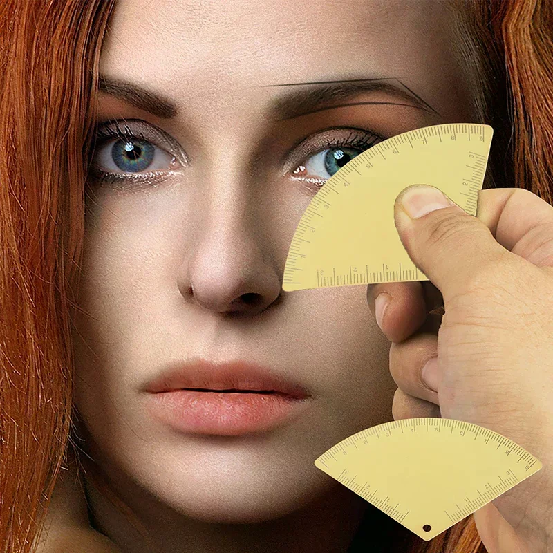 Drawing Eyebrow Design Ruler Women's Instant Brow Shaper Fast Drawing Eyebrow Tool for Positioning Eyebrows Tattoo Accessory