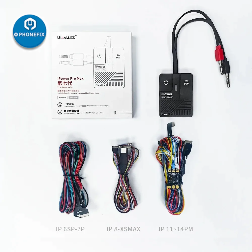 Qianli Ipower Pro Max Dc Voedingskabel Voor Iphone 6-14 Pro Max Mobiele Telefoon Moederbord Boot Fpc Draad Batterij Data Simulatie