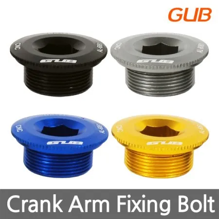 GUB M20 G-20 Bottom Bracket Chainwheel BB Cranks Cover Cups Arm Bolt CNC AL-6061 MTB Crankset Fixing Bolt Screw CNC for SHIMANO