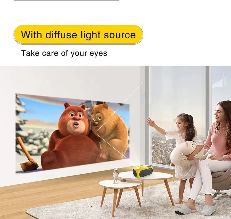 

2025 hot sale Factory Price Portable Cheap Mini Smart Mobile Projector 1080p Home Power Projector