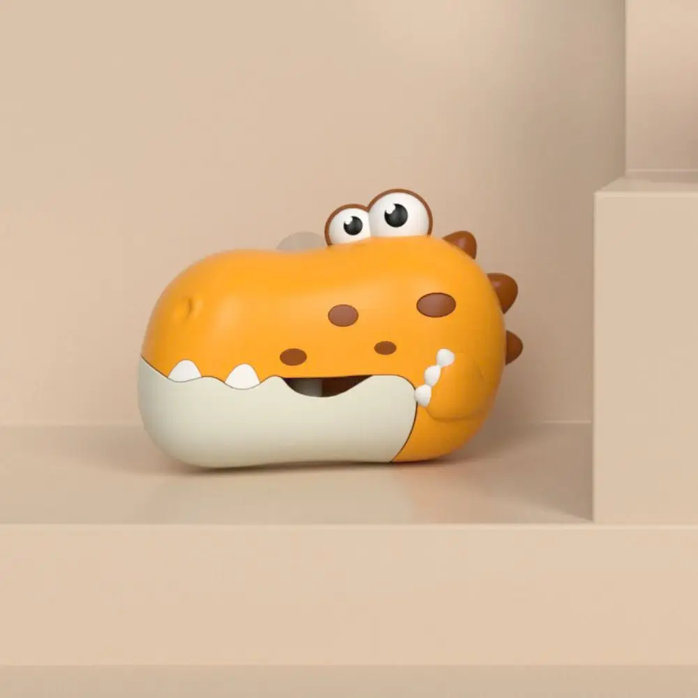 Dinosaur Shape Bath Bubble Maker Music Electric Bubble Machine Automatic Suction Cup Bathtub Bubble Machine Children
