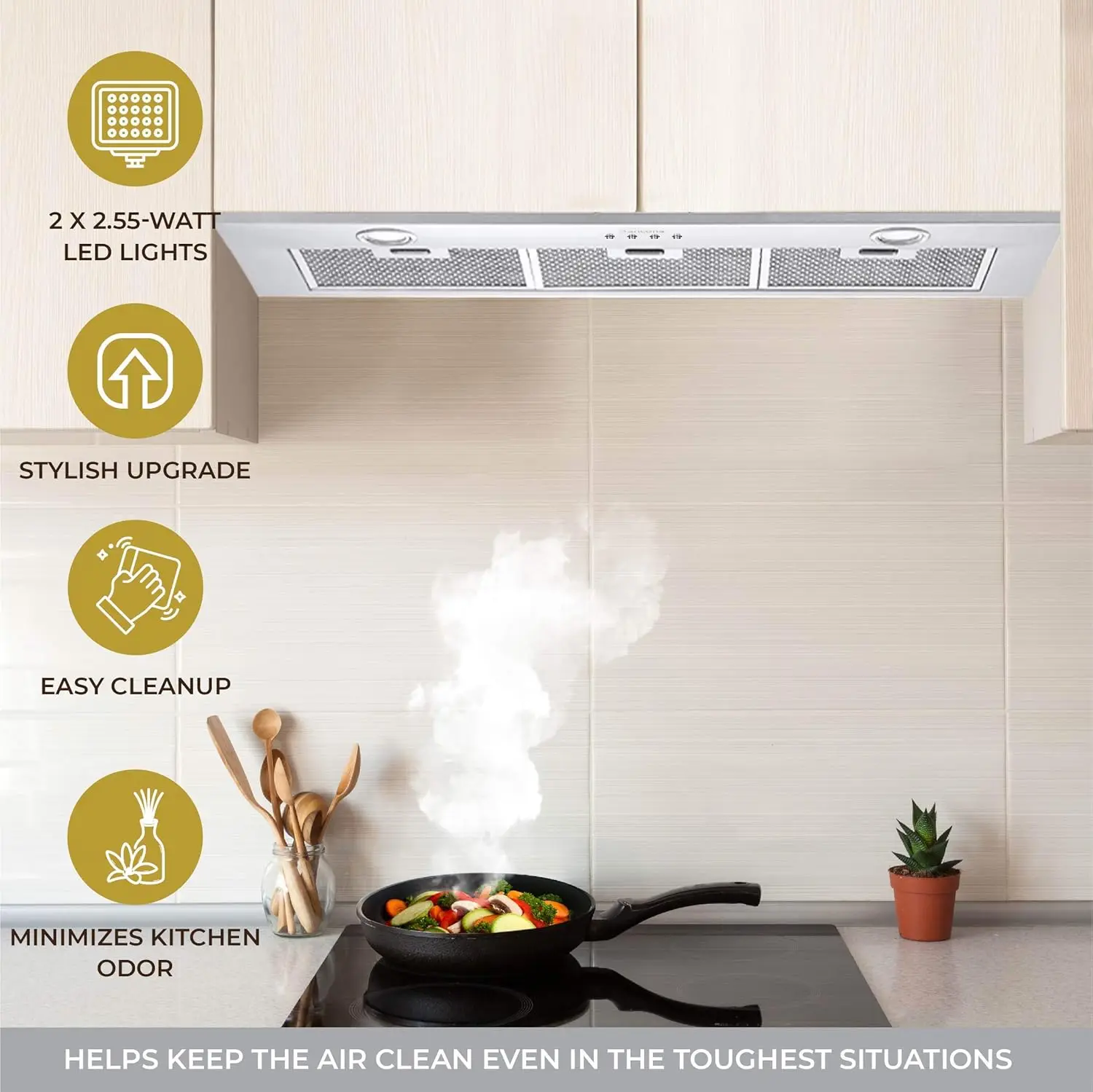 Built-in Range Hood in Stainless Steel