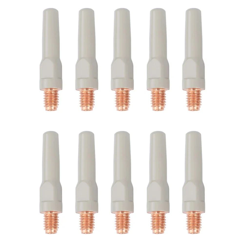 

10PCS Welding Gun- Nozzle Non-Stick Coating Welding Tips Welding Torch Protective Sleeve Accessory For 15AK 40*0.8mm