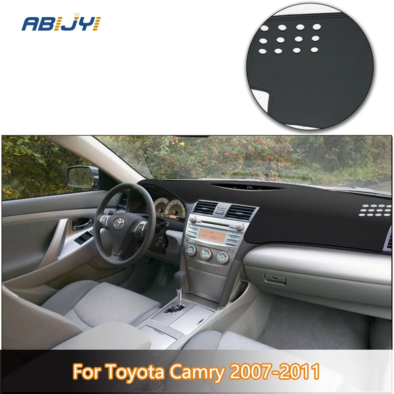 

1Pcs Leather Dash Mat Cover For Toyota Camry 2007 2008 2009 2010 2011 Dashboard DashMat Carpet Pad Interior Protector Accessorie