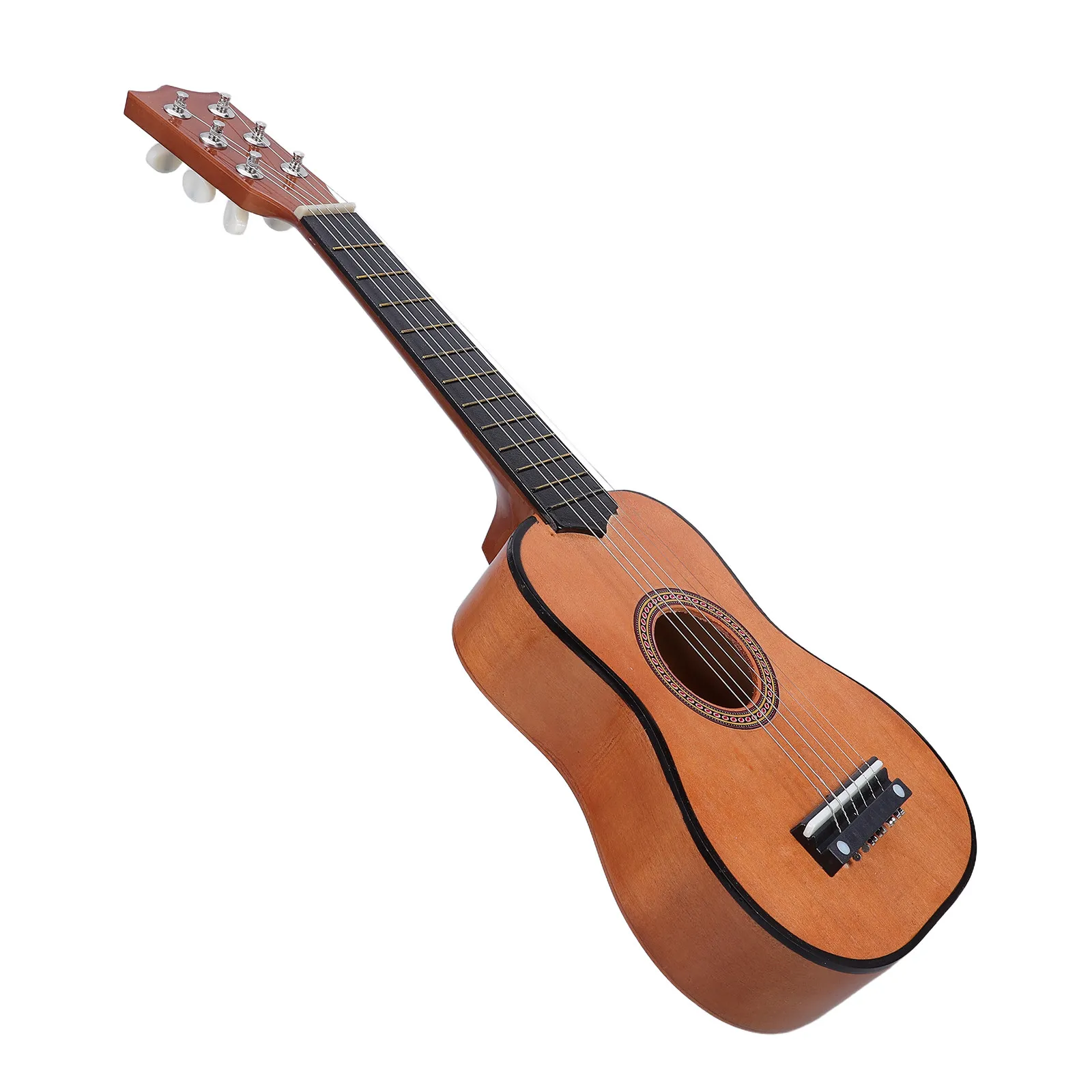 21Inch Beginner Acoustic Guitar Folk Style Wooden Music Instrument for Children Kids Learning Practice Portable Guitar