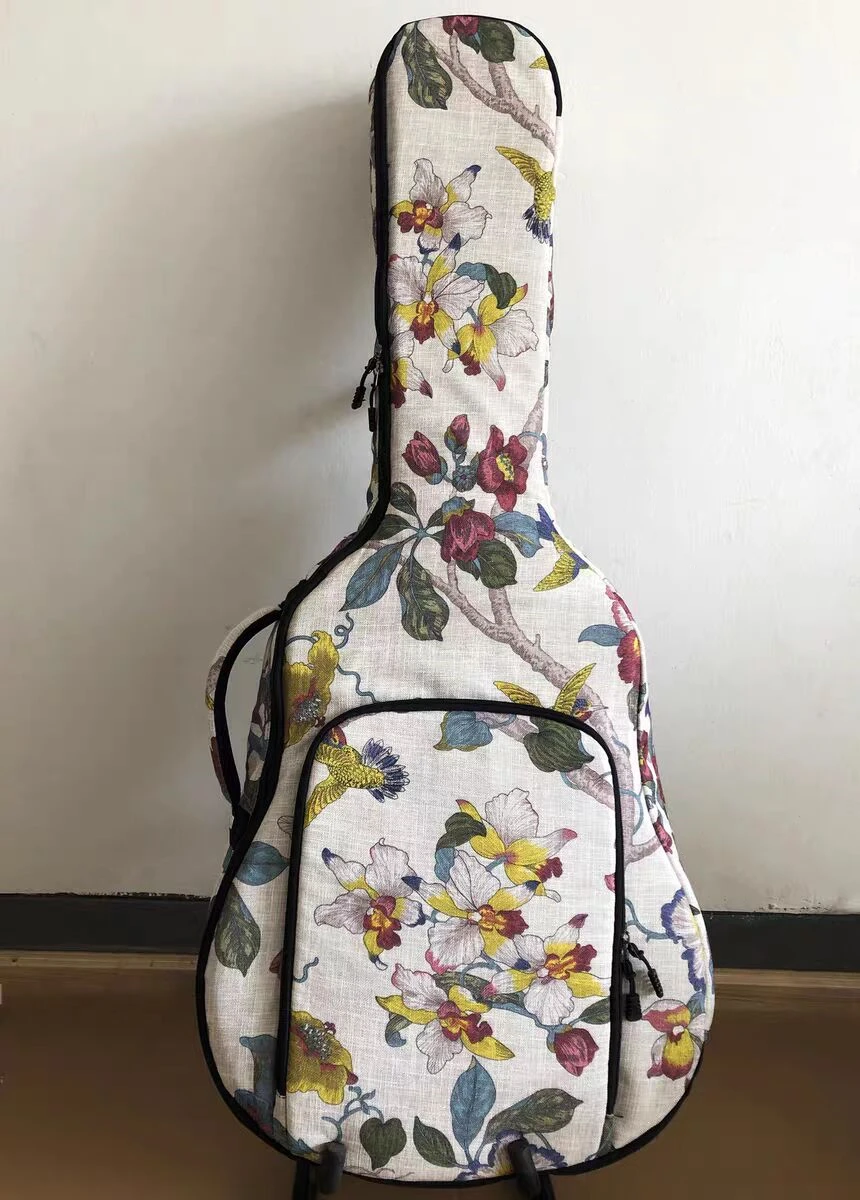 

Guitar new clothes-pure hand-original retro bird 36/41-inch folk guitar guitar bag shoulder guitar backpack