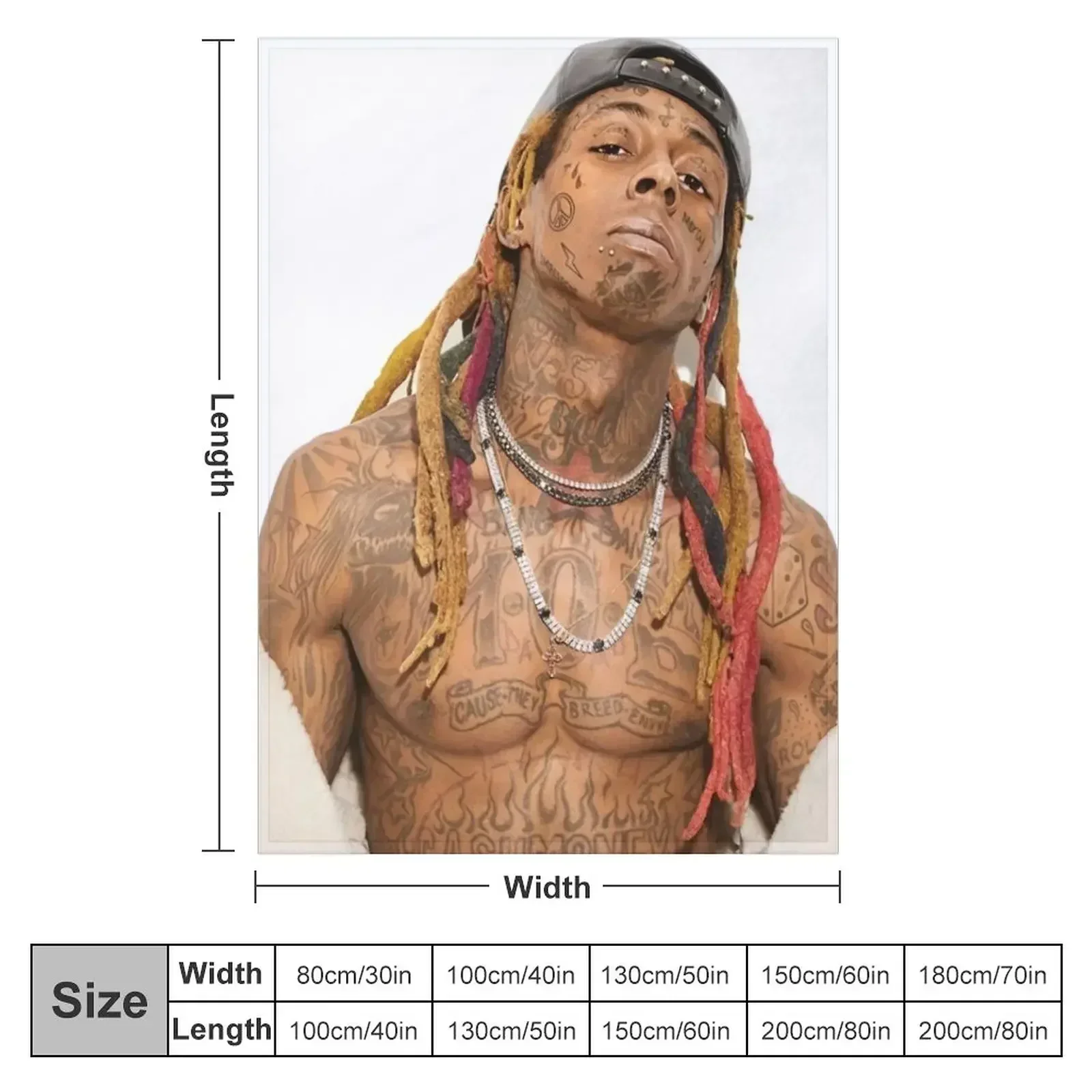 cool wayne tattoos Throw Blanket Decorative Throw Baby sofa bed Blankets