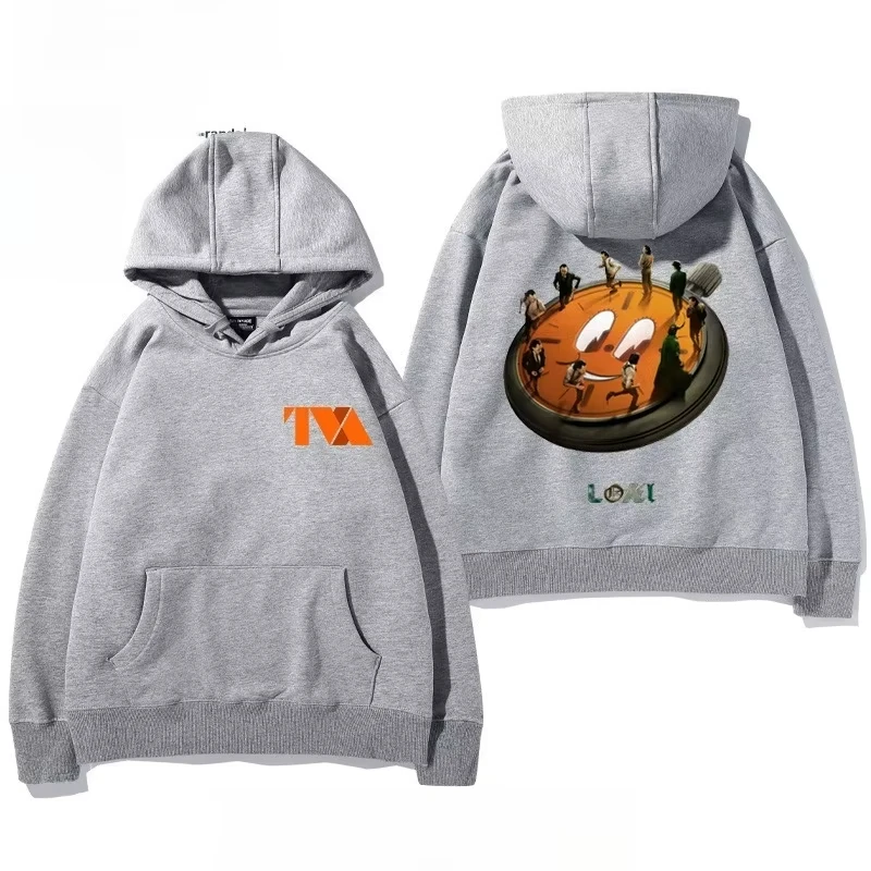 سترة بغطاء للرأس بشعار Era Authority للموسم الثاني من Marvel Loki للرجال والنساء، طراز بسيط وغير رسمي