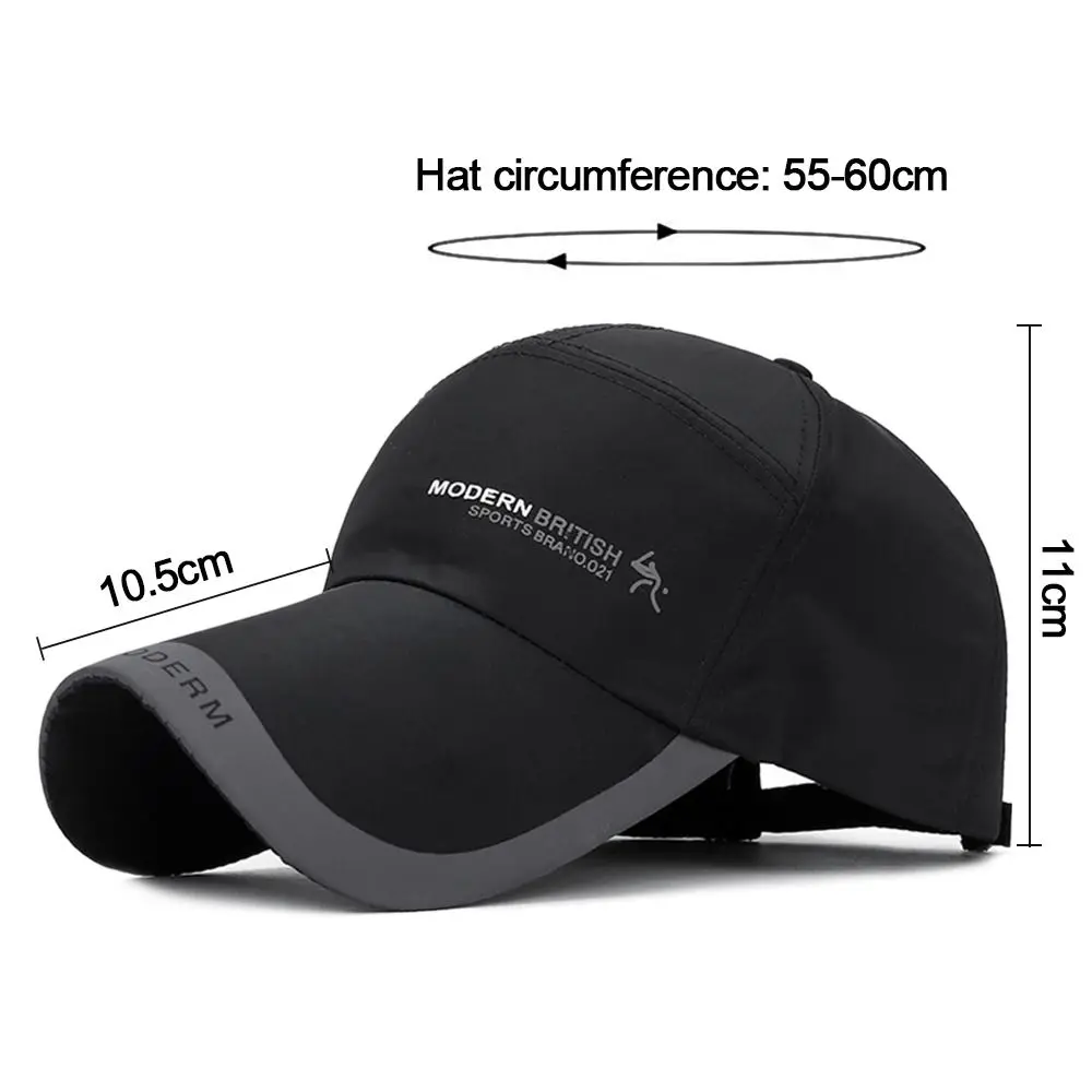 Cotton Sun Hats Breathable Adjustable Quick Dry Sports Cap Baseball Cap Men