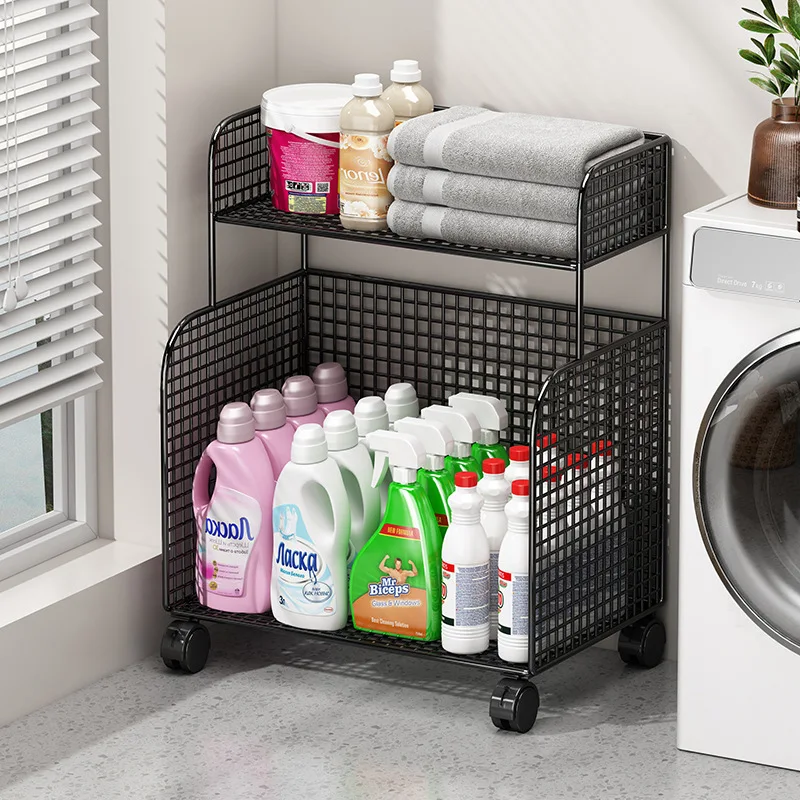 

Batoom Laundry Detergent Ra Free Standing Balcony Toilet Cart Waing hine Side Storage elf Home Personal Cleaning T...