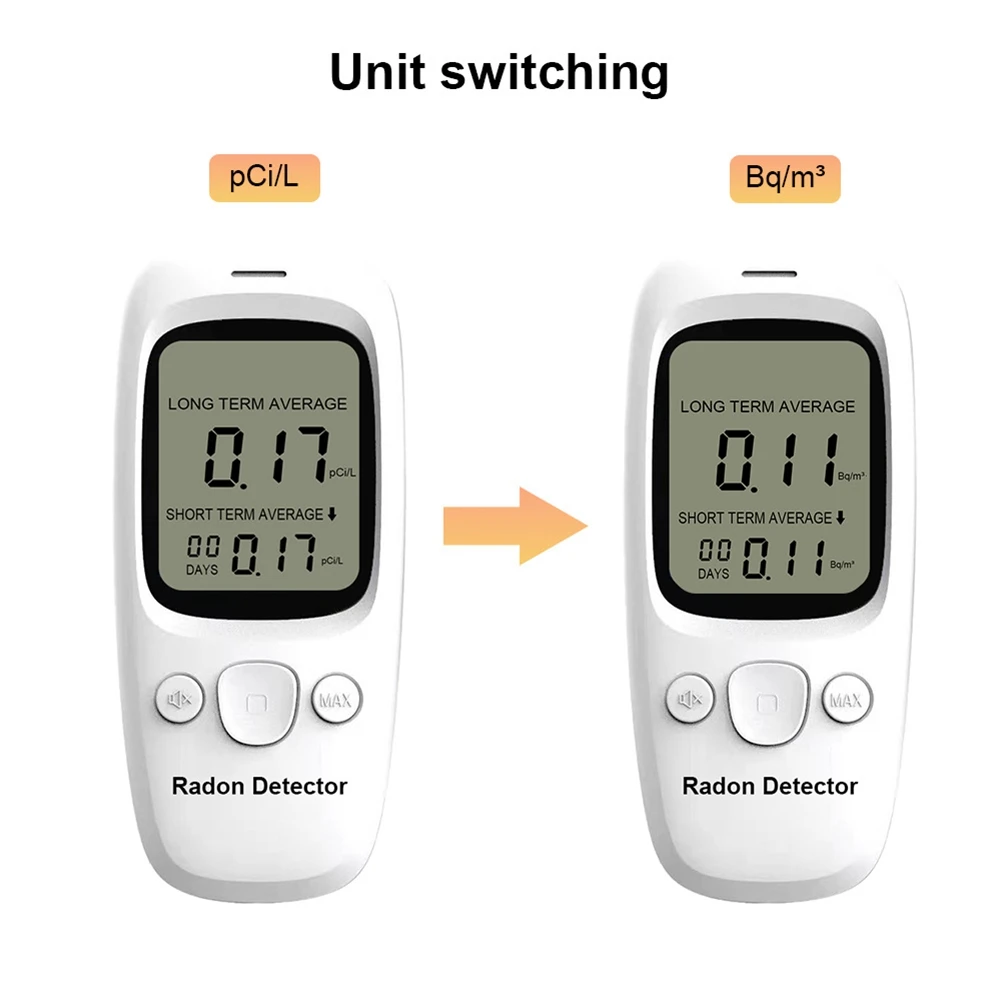 

BAAR-Desktop Radon Gas Detector High-Accuracy Sensor For Home Use Radon Tester Air Quality Monitor Gas Analyzer