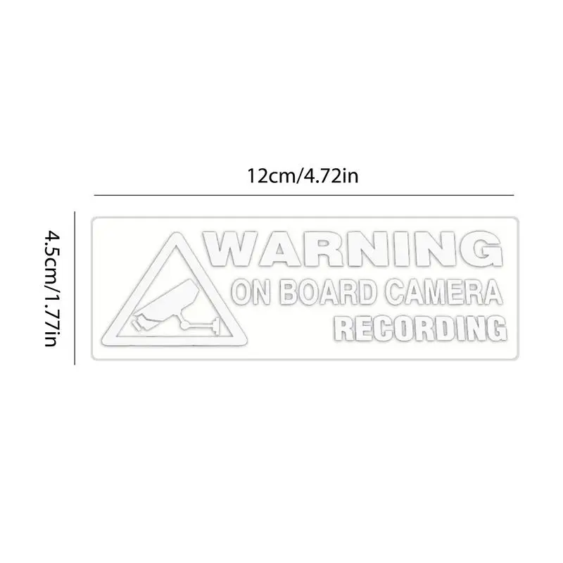 Camera Recording Warning Stickers Waterproof PVC Camera Security Stickers Automotive Decorations Exterior Decals for Minivan SUV