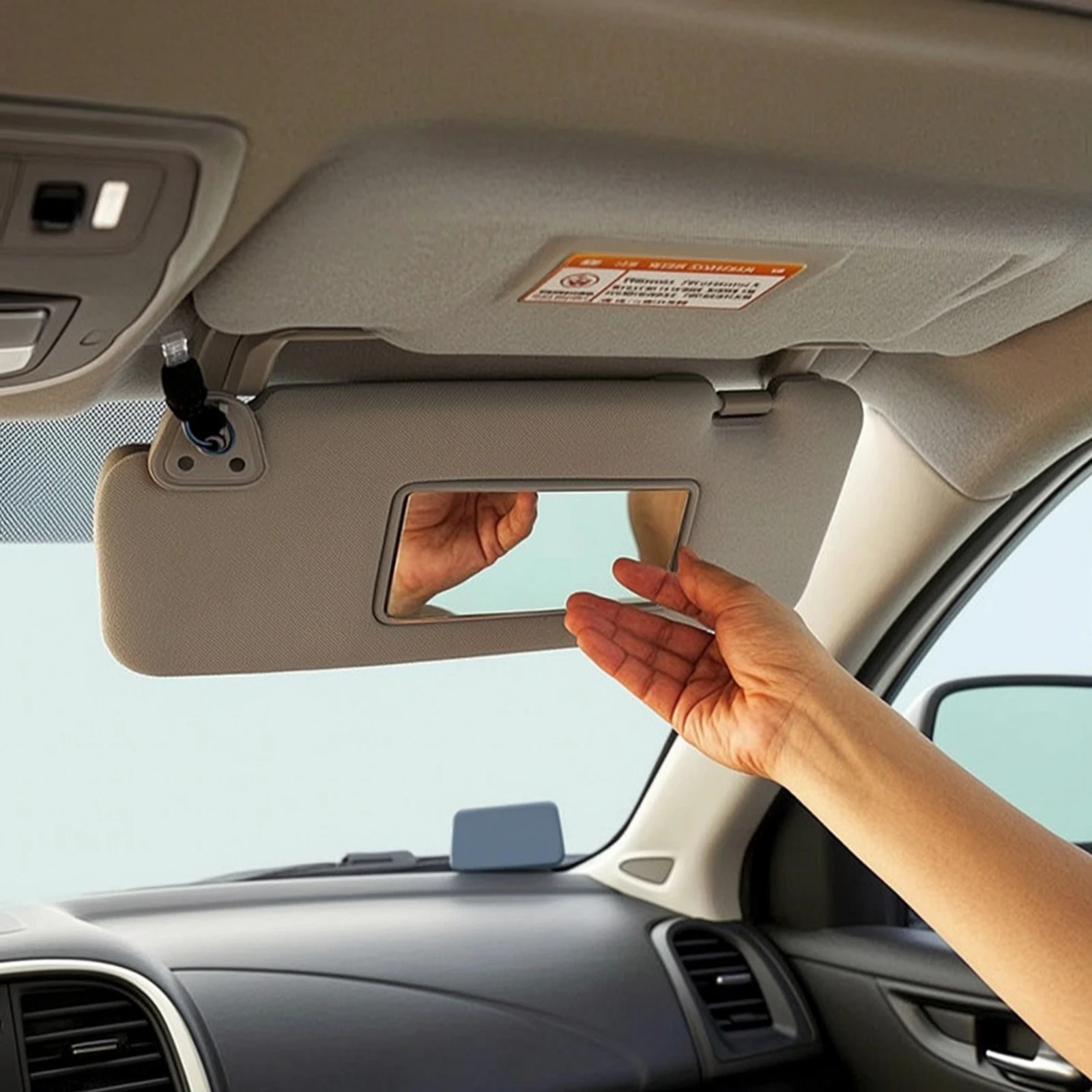 Car Sun Visor with Mirror Compatible Car Sun Visor Automotive Part Sturdy Long-Lasting for Commuters, Daily Driving