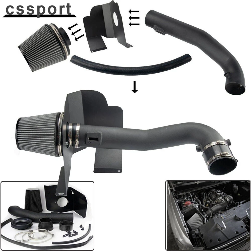 

Cold Air Intake Kit+Heat Shield for 09-13 Chevy/GMC 1500 V8 4.8L/5.3L/6.0L for 2009-2014 Cadillac Escalade with 6.2L V8 Engine