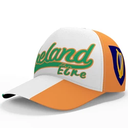 Ireland Baseball Cap Free 3d Custom Made Name Team Logo Ie Fishing Hat Irl Country Travel Irish Nation Eire Flag Eirinn Headgear