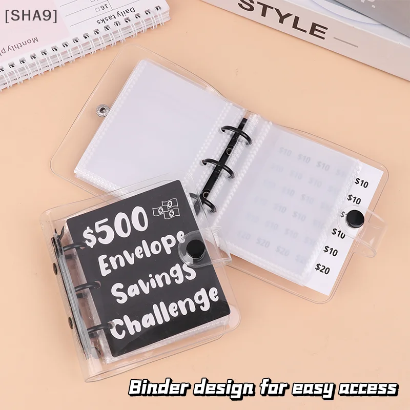 Mini Bindmiddel Geldbesparende Bindmiddel Besparingen Uitdaging Bindmiddel Besparingen Notebook Herbruikbare Challeng Paar Geld besparen Notebook