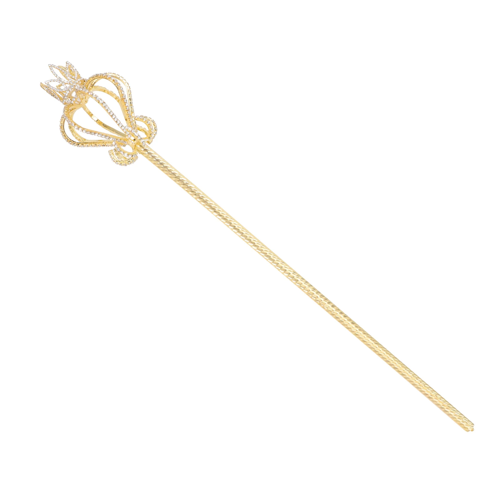 Heart Shaped Fairy Wand Rhinestones Scepter Kids Boys Wizard Costume Party Props Decorative Accessories Halloween Gifts