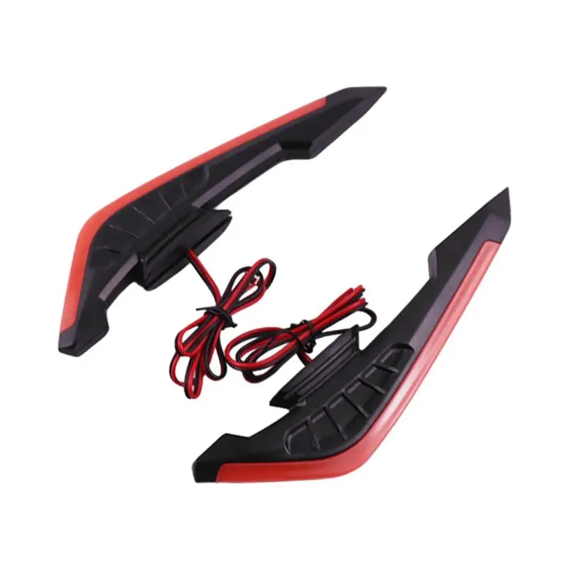 

Motorcycle Side Wings 2X Stylish Aerodynamic Wing Spoiler With LED Dynamic Wing Sticker For Electric Bikes Motorcycle