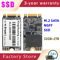 Kingchuxing M2 SSD 128GB M.2 NGFF 2242 256GB 512GB HD SATA3 SSD NGFF 2280 1TB 2TB Internal Solid State Drives For Laptop Desktop