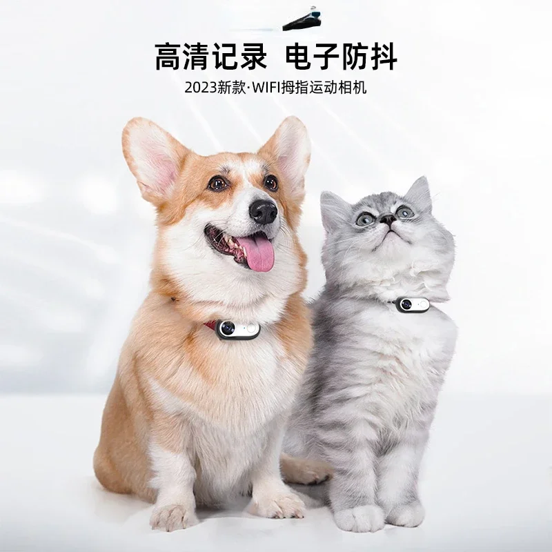Huisdierrecorder katten- en hondperspectief live-uitzending ontboeien sportcamera borsthalsband nekcamera