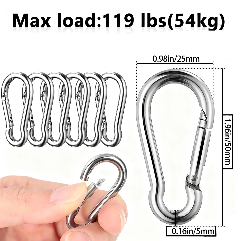 M15 304 Stainless Steel Pulley Lifting Rope Pulley Set Lifting Wheel Tool with M5 Spring Buckle for Hanging Wire Traction Wheel